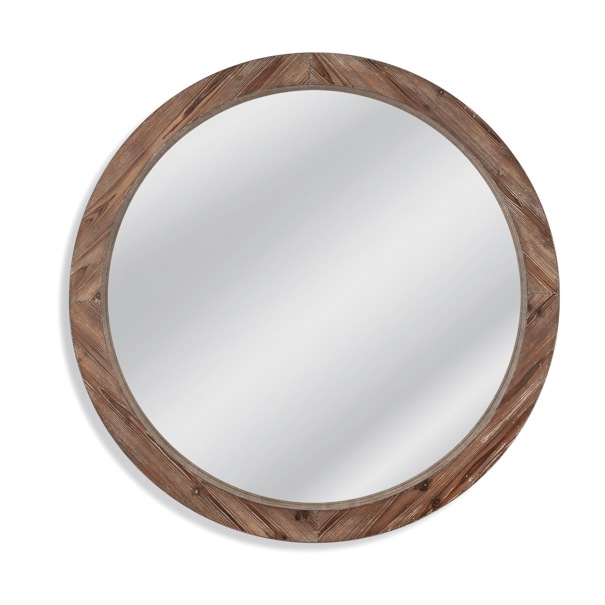 Silverton Solid Wood Round Mirror