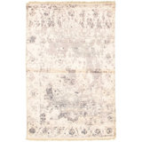 Fıratcan One-of-a-Kind 3'10" X 5'11" 2010s Wool Area Rug in Cream