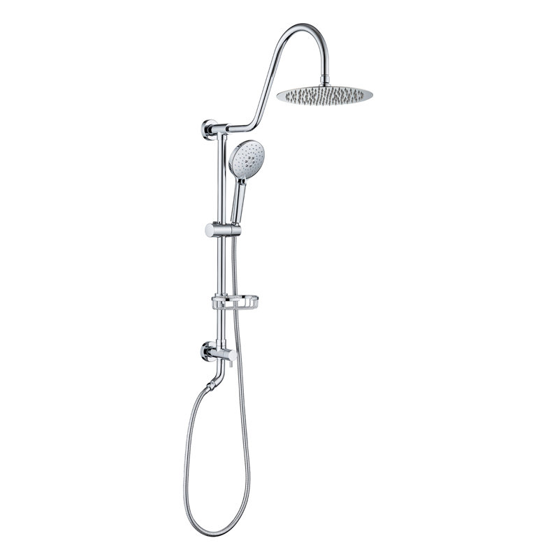 Système de douche à pluie multifonction Rainlex, Chrome poli