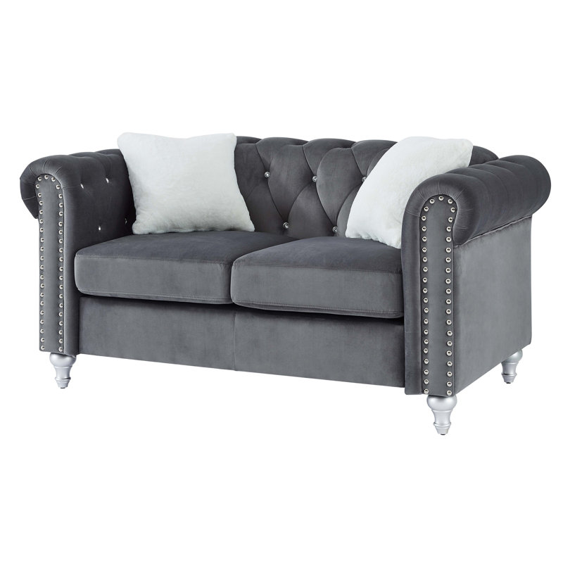 Causeuse moderne pour des intérieurs confortables, Gris