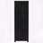 Black 3-Shelf Media Tower with Cabinet