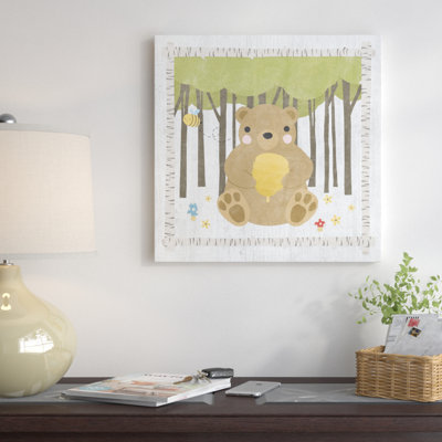 « bear », peinture sur toile tendue hideaway series