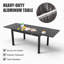 Aluminum Patio Extendable Dining Table 35"- 71"-2081123916