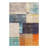 Octagon Abstract Navy/Gray/Orange Area Rug-120338725