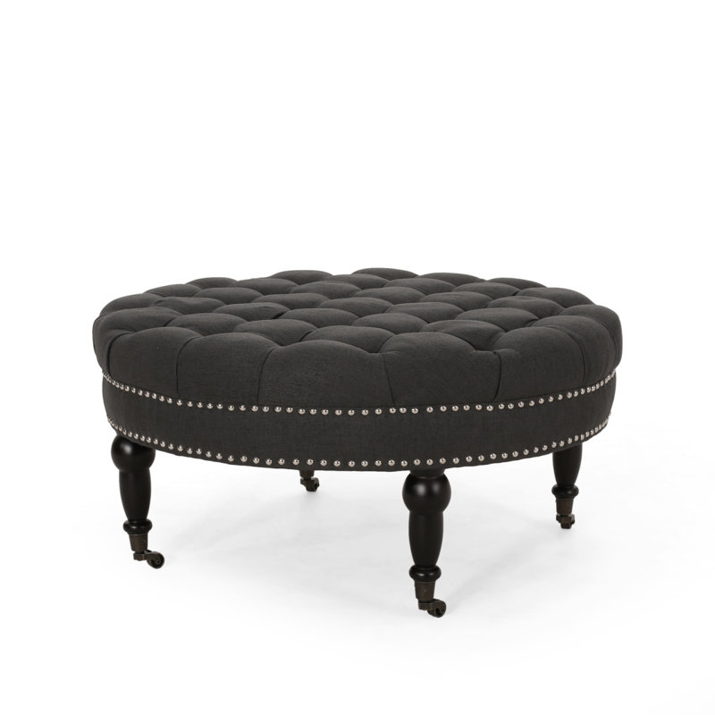 Repose-pieds avec roulettes, Black