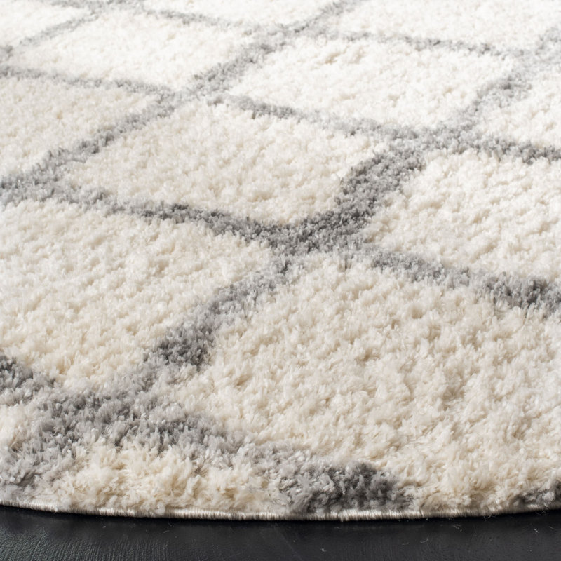 Tapis ivoire / gris Nowakowski, Rectangle 4 pi x 6 pi