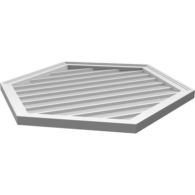 Ventilé vertical à pignon vertical 7/12 po, H 36 po x l 32 po x P 1,5 po