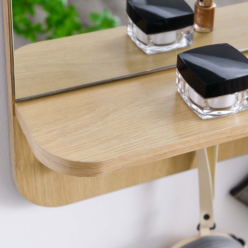 Miroir Lumina par Modway, Chêne