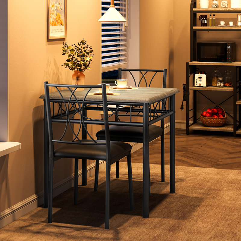 Dining Table Set for 2, Gray