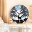 Horloge murale Moonlight Elk Deer