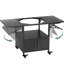 Table de barbecue extérieure pour la cuisson de gros œufs, structure en métal avec deux surfaces pliantes, peut contenir des barbecues jusqu'à 21 pouces, fabrication en fer, outils de rangement spacieux, installation simple, mobile et