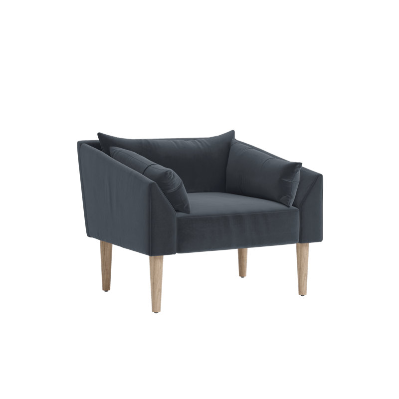 Essential Chair, Ash Recycled Velvet, Natural