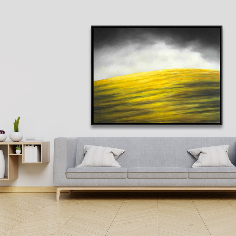 Yellow Hill Print On Canvas