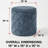 Round Chenille Storage Ottoman with Tufted Flip Top Lid, Upholstered Accent Footstool, 15" W x 15" D x 15" H-284801431