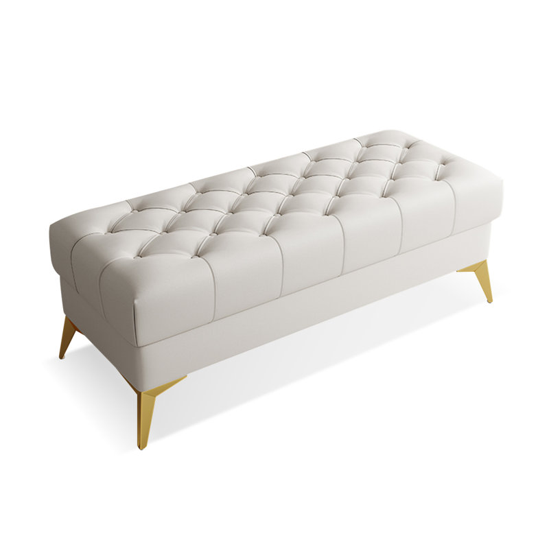 Banc avec revêtement, Blanc