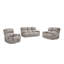 Canapé double inclinable, taupe-130248806