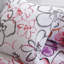 Édredon asymétrique à motif floral pour très grand lit / très grand rose avec broderie-118022747