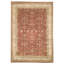 Hand Knotted Area Rug in Red And Gold