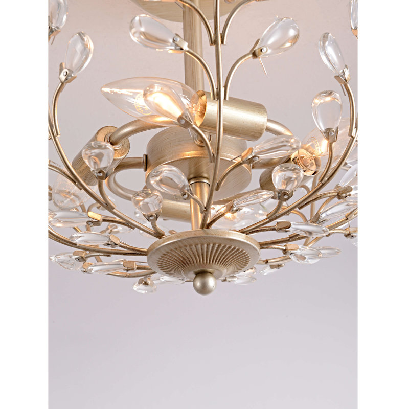 Plafonnier semi-encastré 8 lumières