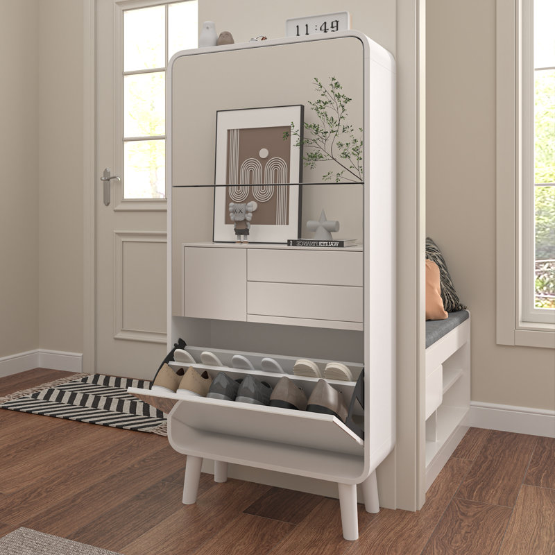 18 Pair Flip Down Shoe Storage