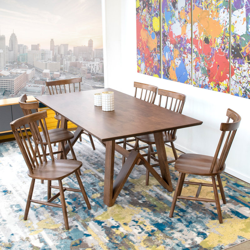 Bromide Rectangular Solid Wood Dining Table