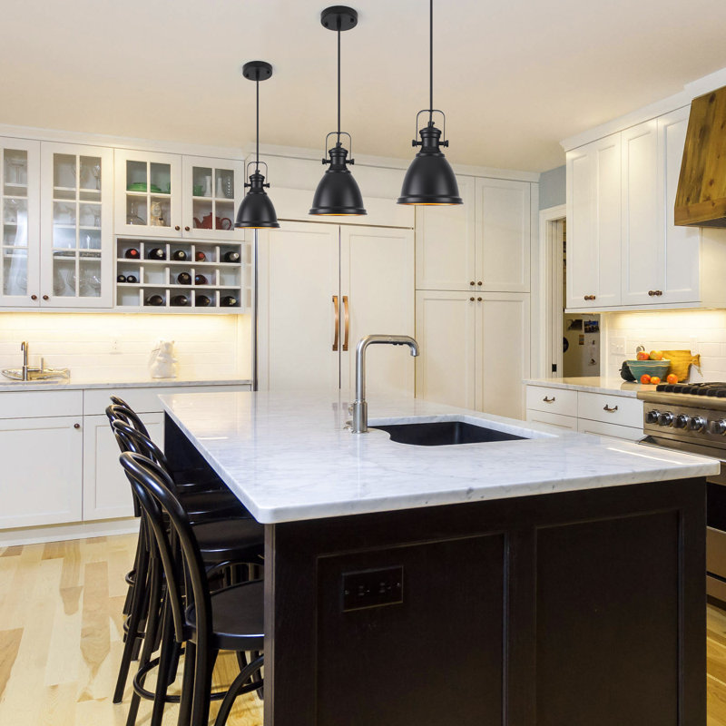  Alekto 1 - Light 6.5" Kitchen Island Retro Industrial Farmhouse Pendant