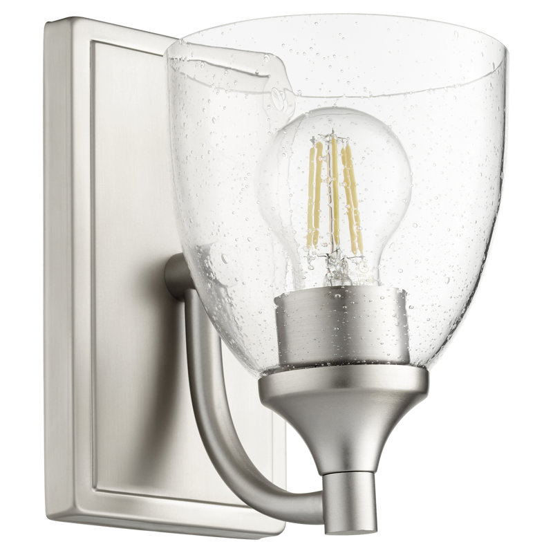 Cariah Armed Sconce, Satin Nickel