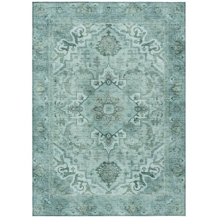 Machine Washable Indoor/Outdoor Oden ACN2164 Global Rug