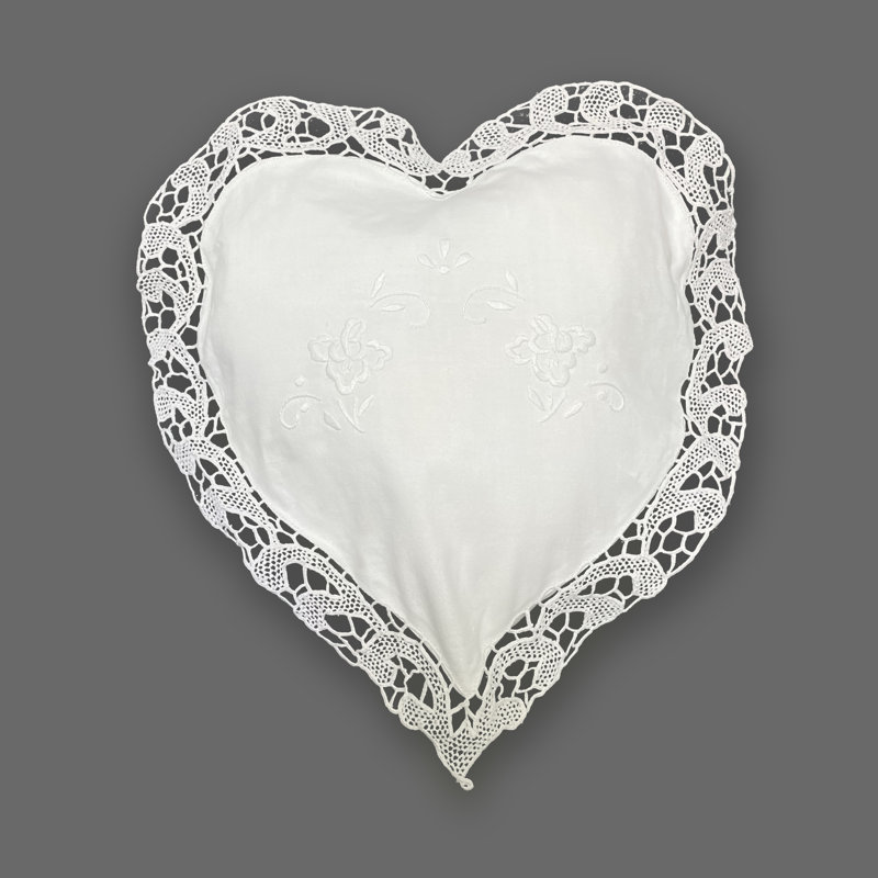 Ensemble de coussins 2 pièces Alice Heart, H 9 po x l 5,5 po