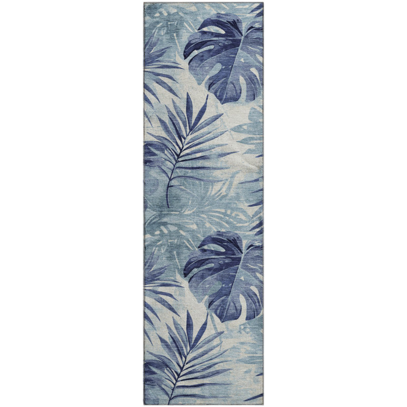 Premium Machine Washable Fairwood AMF1886 Floral Rug, Runner 2'3" x 7'6"