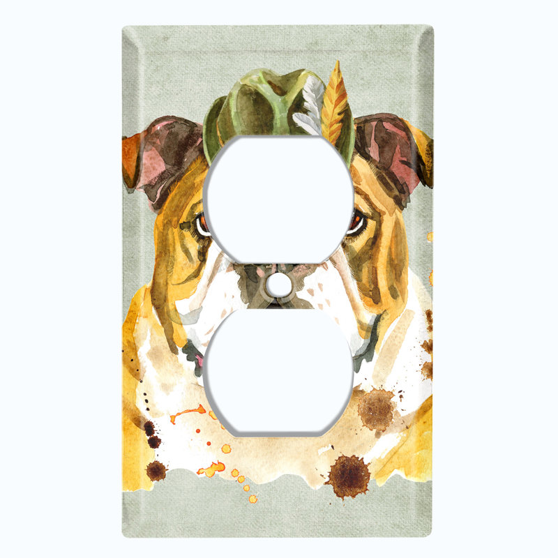 Patterned 1 - Gang Toggle Light Switch Standard Wall Plate