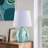 13.5" Ceramic Small Kitchen Counter Lamp Set, Decorative Kids Bedside Lamp-1039250258