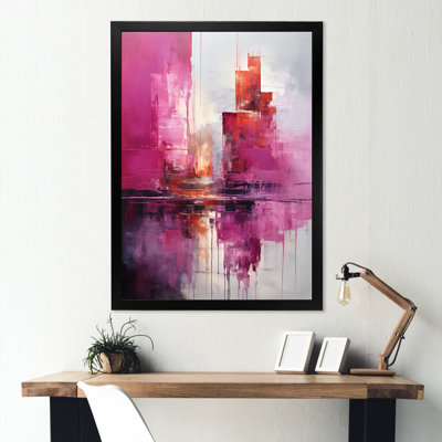 " Fuchsia Facades Skyscraper Horizon "