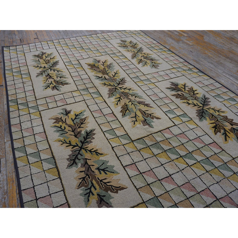 Tapis ivoire ivoire American Folk Art