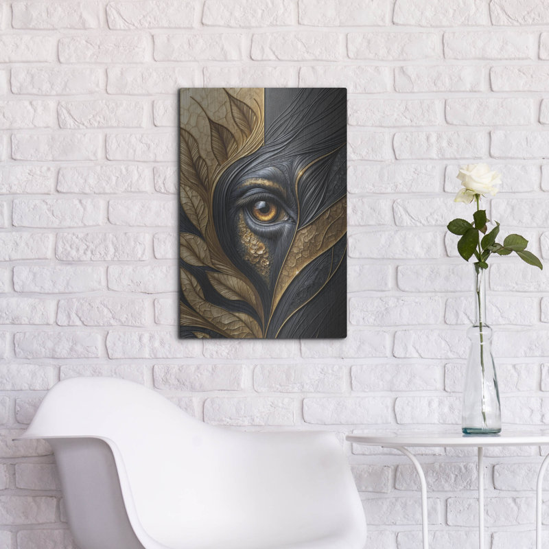  «Eyebext 7» par Rey Klimt, art mural en métal, H 24 po x l 16 po