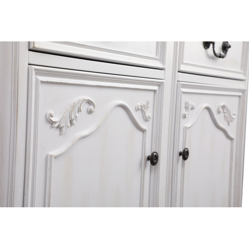 COSMO 2-Drawer Accent Chest, Antique White