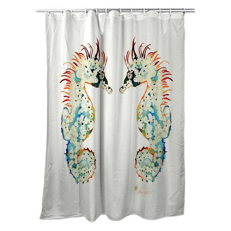 Rideau de douche simple sea cheval