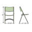 Chaise pliante en plastique robuste NPS 600 Series-2018807207