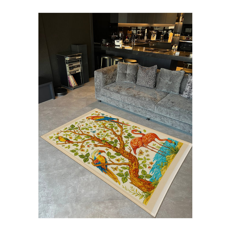 Tapis beige tissé traditionnel Mosso, 2'6" x 9'10"