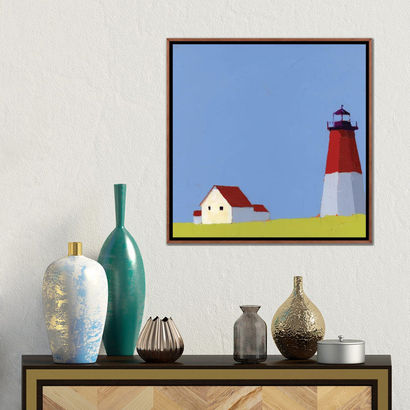 Bright Light 1 Piece Wall Art on Canvas, 45.72 cm H x 45.72 cm W x 4.445 cm D, Classic Wood