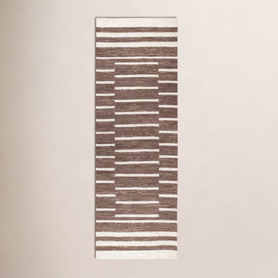Heights Natural Hand-Woven Geometric Wool Rug