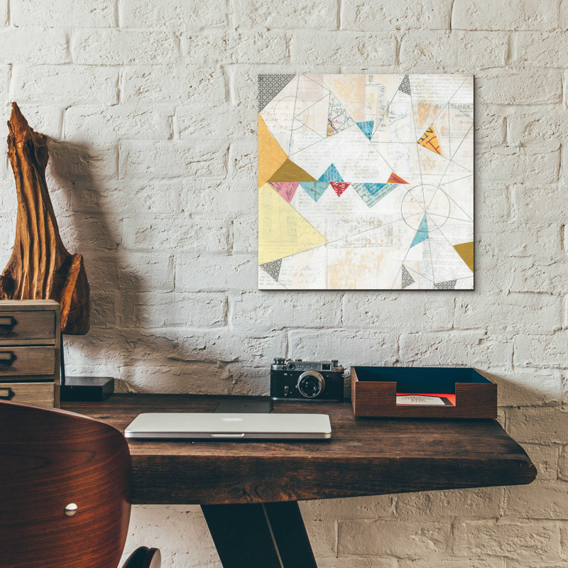 «Map Collage Crop» par Courtney Prahl, H 12 po x l 12 po x P 0,13 po