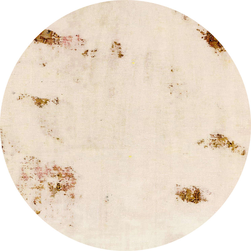 Abstract Indoor Rug, Round 4'