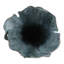 Vase sculptural en métal sculptural pour décoration côtière Glam Home Decor - Grand vase décoratif pour table de salon - 17 po, argent et bleu