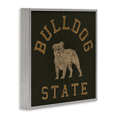 Vintage Bulldog State Giclee Art by Spirit Animals/Life Is High