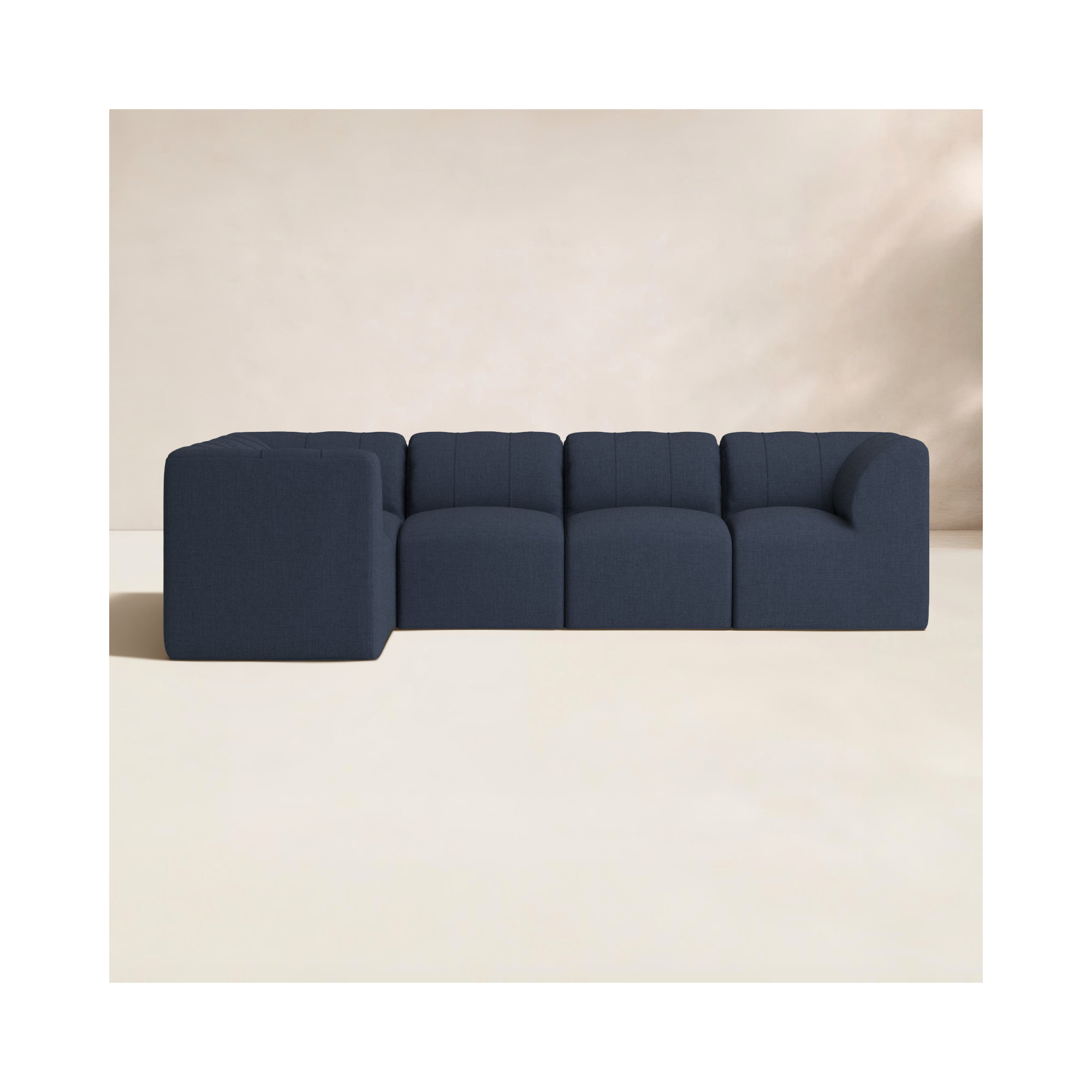 Praia 102" Sunbrella® Modular Outdoor Sofa, Canvas Navy Sunbrella® Canvas