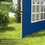 Outsunny Gazebo Side Panels with Window for 3x3(m) Pop Up Gazebo, Blue