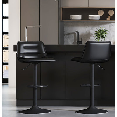 Tabouret de bar réglable, tabouret de bar pivotant à hauteur de comptoir