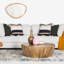 Canapé rembourré en tissu 99 po Capri-636184587