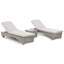 Milligan Reclining Sun Lounger with Cushions and Table-93785099